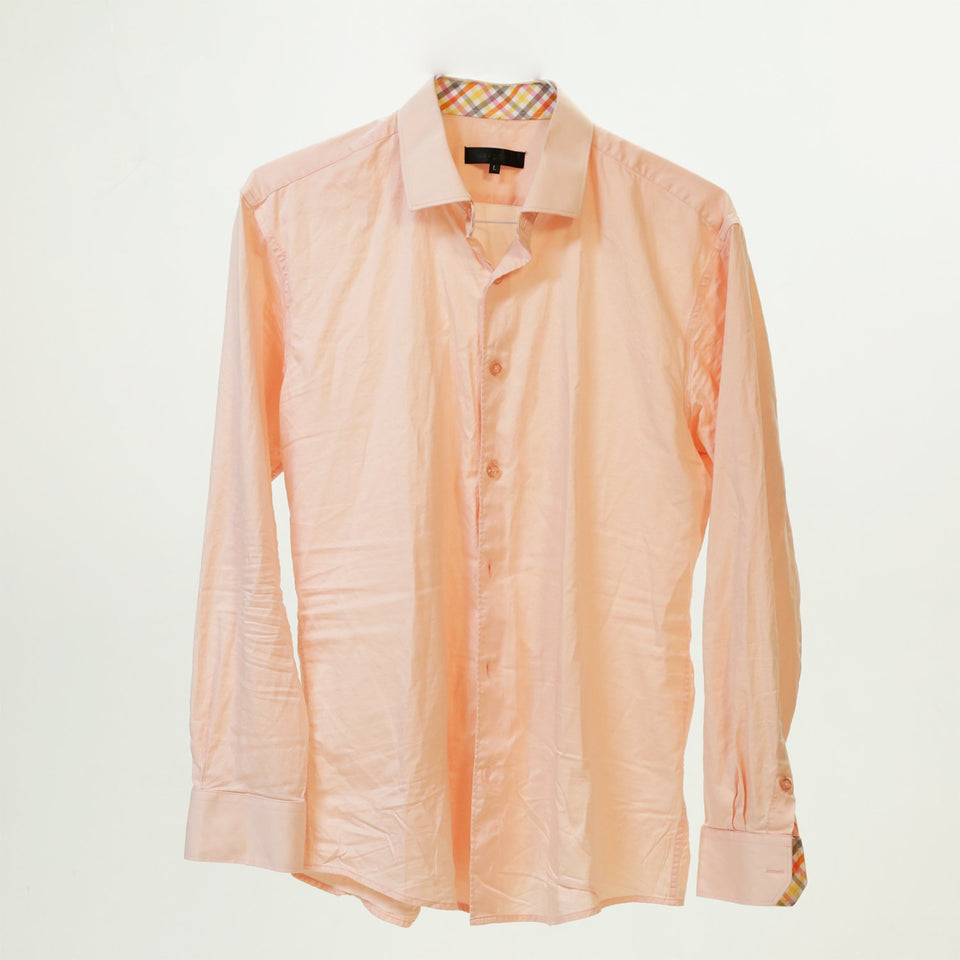 PINK LONG SLEEVE BUTTON UP